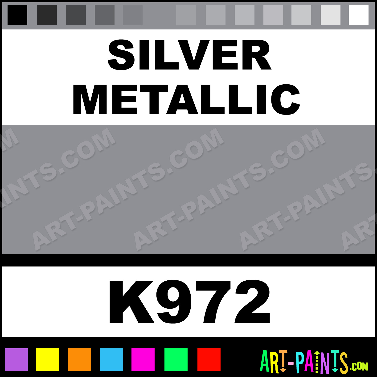 Silver Metallic Ceramic Ceramic Paints K972 Silver Metallic Paint
