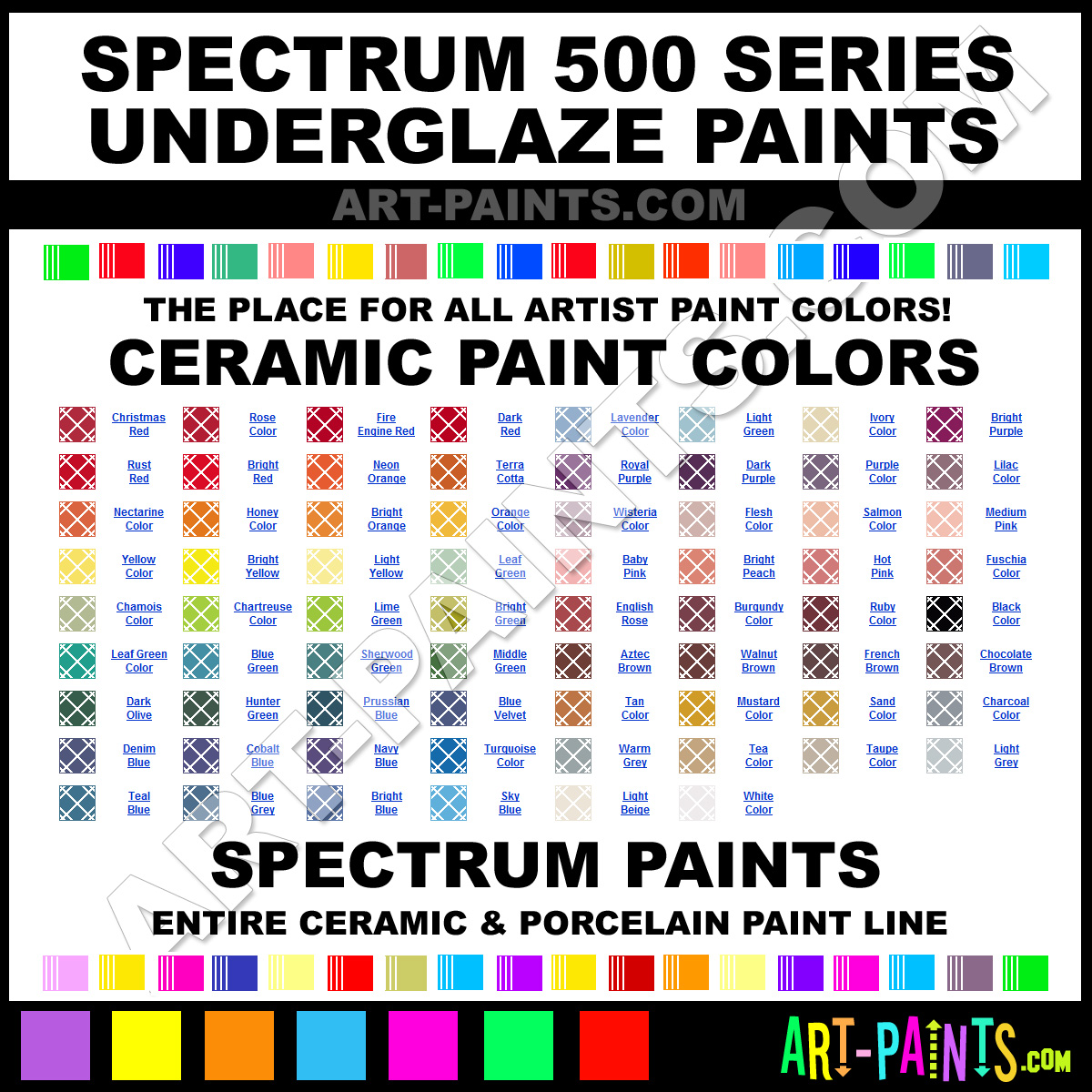 Light Beige 500 Series Underglaze Ceramic Paints - C-SP-520