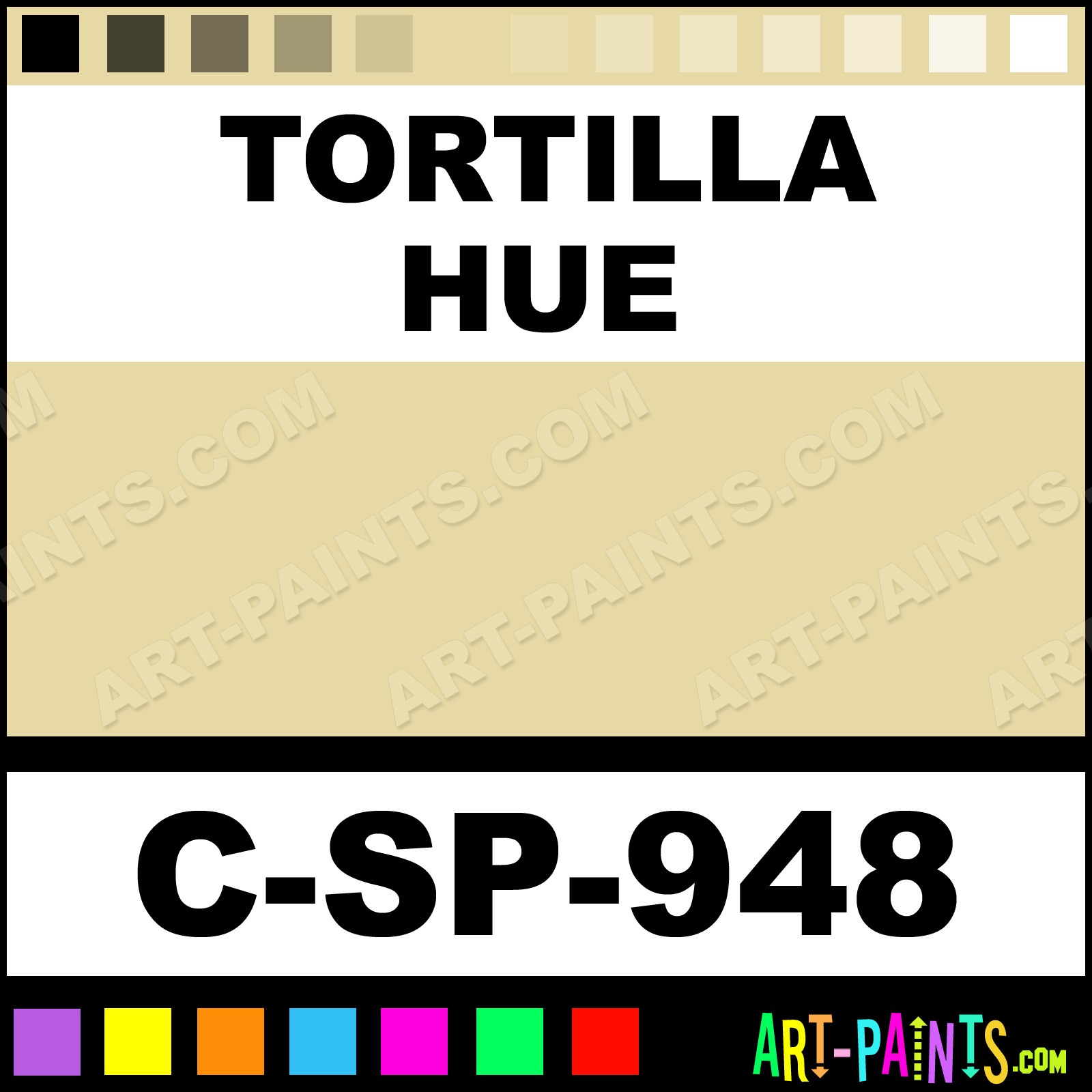 Tortilla Low Stone Ceramic Paints CSP948 Tortilla Paint, Tortilla