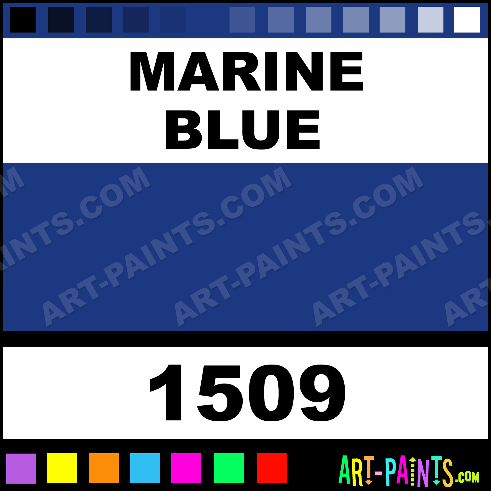 Marine Blue Acrylic Enamel Paints 1509 Marine Blue Paint, Marine