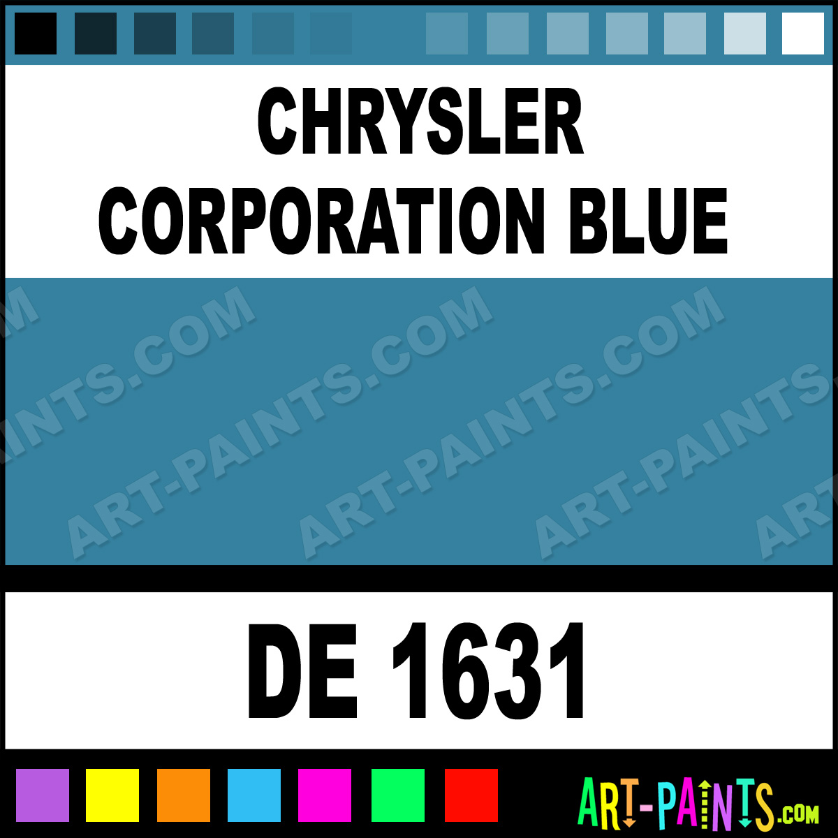 Chrysler corporate blue paint