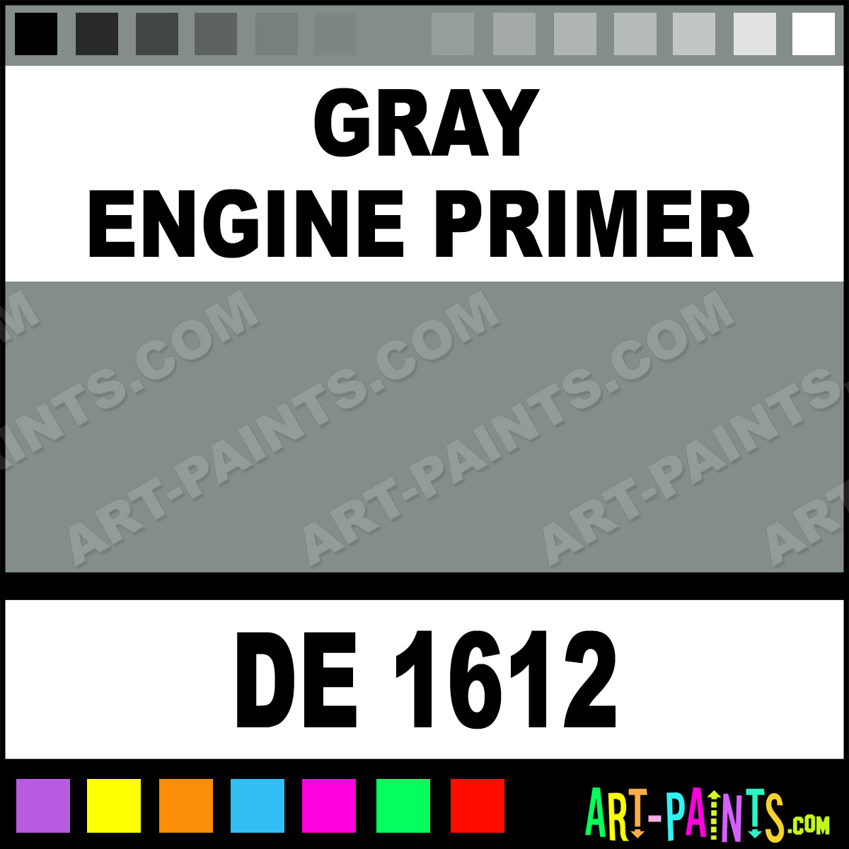 Gray Engine Primer Engine Enamel Paints DE 1612 Gray Engine Primer
