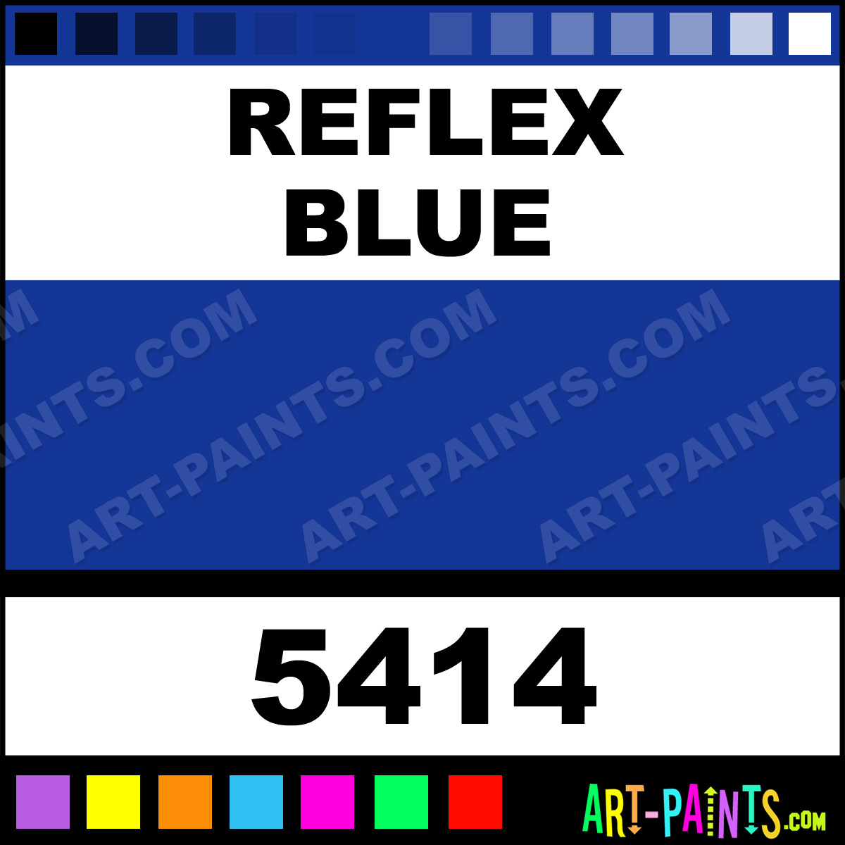 Reflex Blue 1 Shot Enamel Paints 5414 Reflex Blue Paint, Reflex