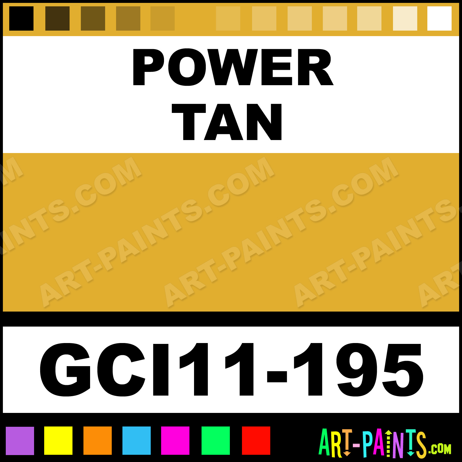 Power Tan Industrial Enamel Paints GCI11195 Power Tan Paint, Power
