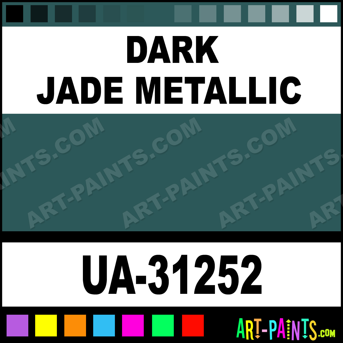 Dark Jade Metallic Ultra-Glo Enamel Paints - UA-31252 - Dark Jade
