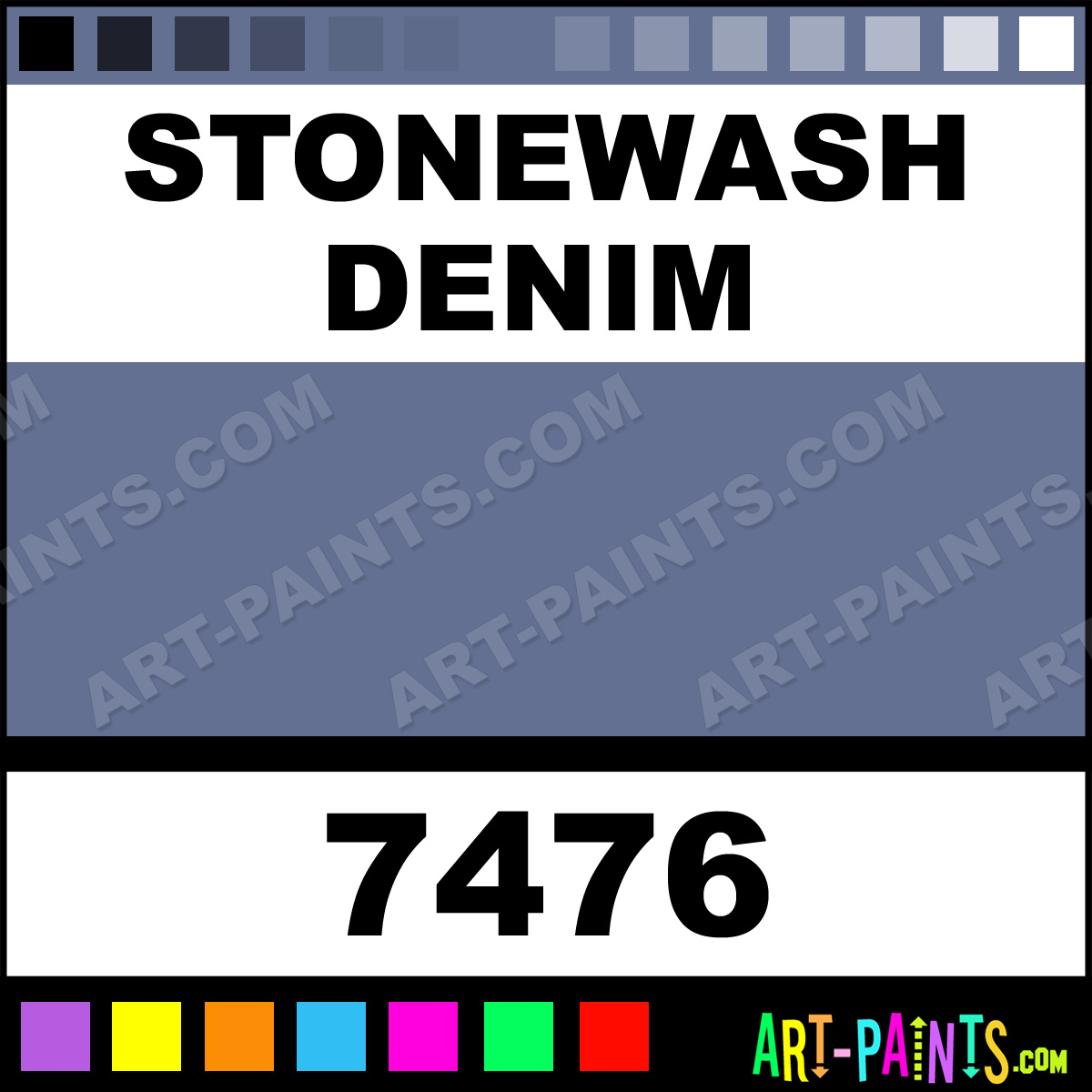 Stonewash Denim Spray Enamel Paints 7476 Stonewash Denim Paint