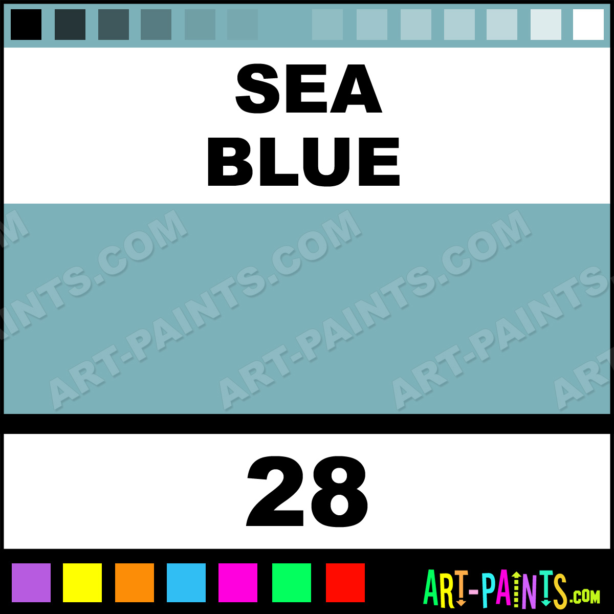 Sea Blue Acrylic Enamel Paints 28 Sea Blue Paint, Sea Blue Color