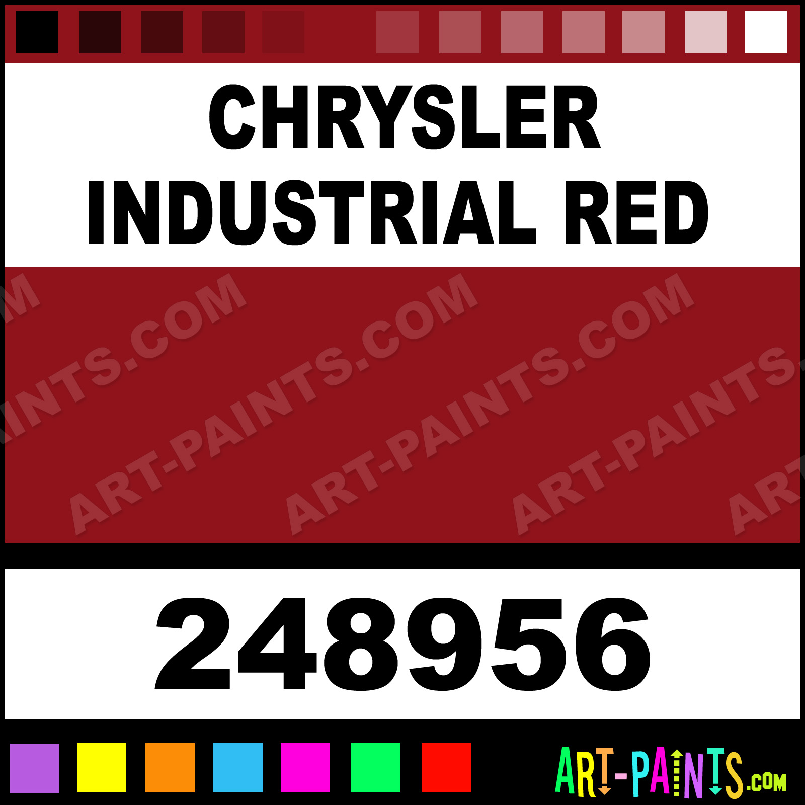 Chrysler Industrial Red Engine Enamel Enamel Paints - 248956 - Chrysler