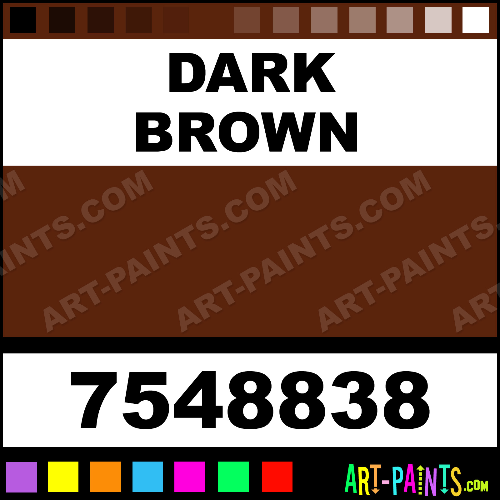Dark Brown High Performance Enamel Paints 7548838 Dark Brown Paint