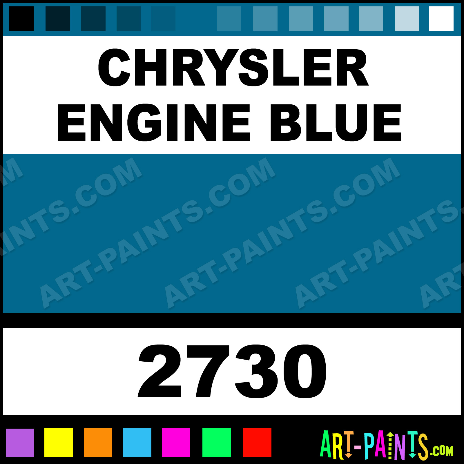 Paint color number for chrysler car #4