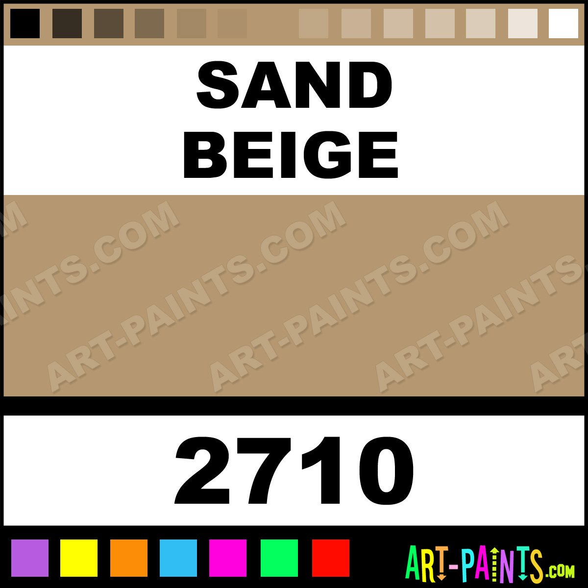 Sand Beige Car and Truck Enamel Paints - 2710 - Sand Beige Paint