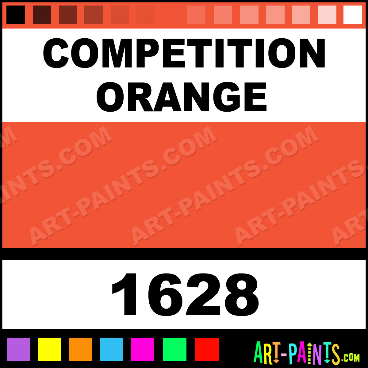 Competition Orange Enamels Enamel Paints 1628 Competition Orange