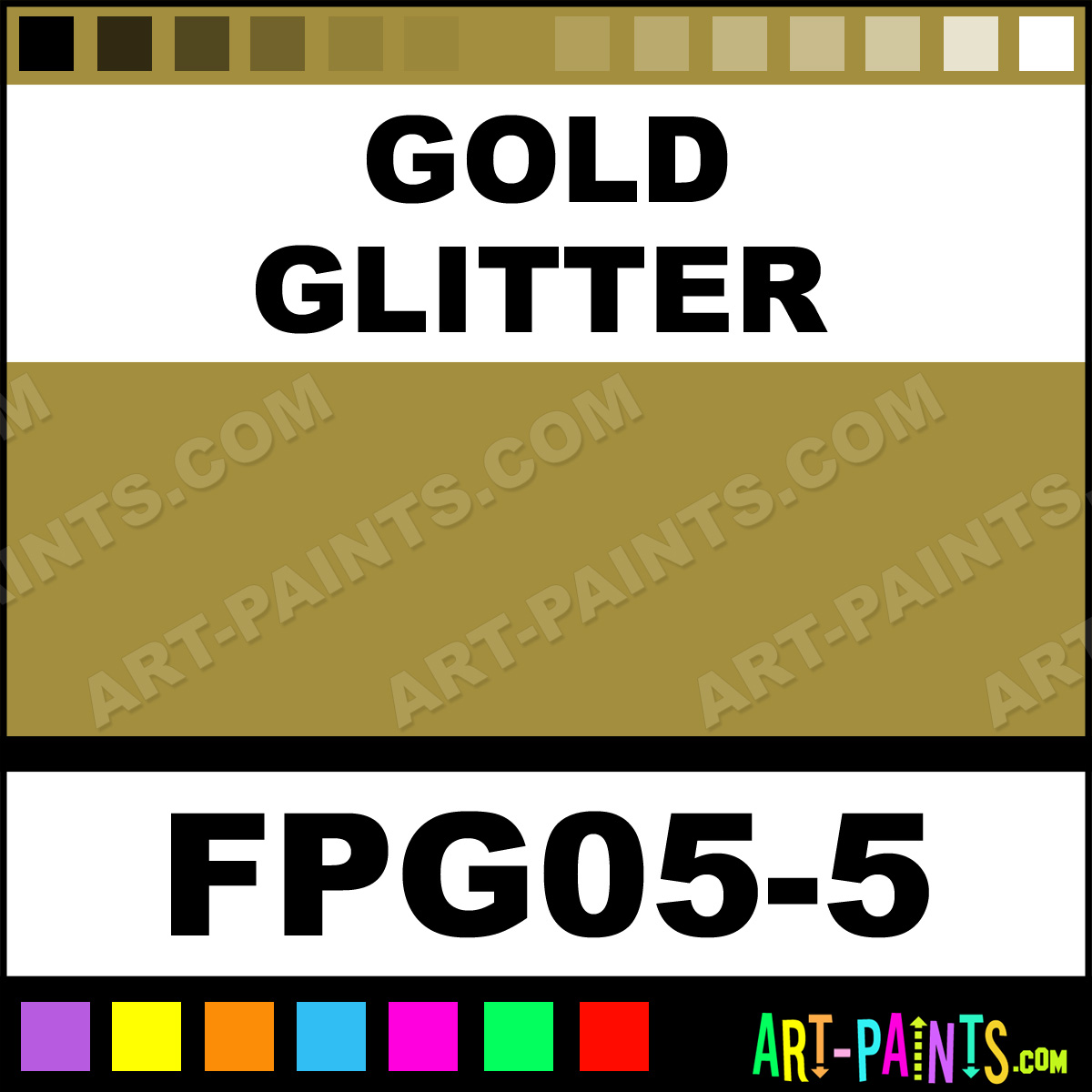 Gold Glitter Foam Foam and Styrofoam Paints FPG055 Gold Glitter