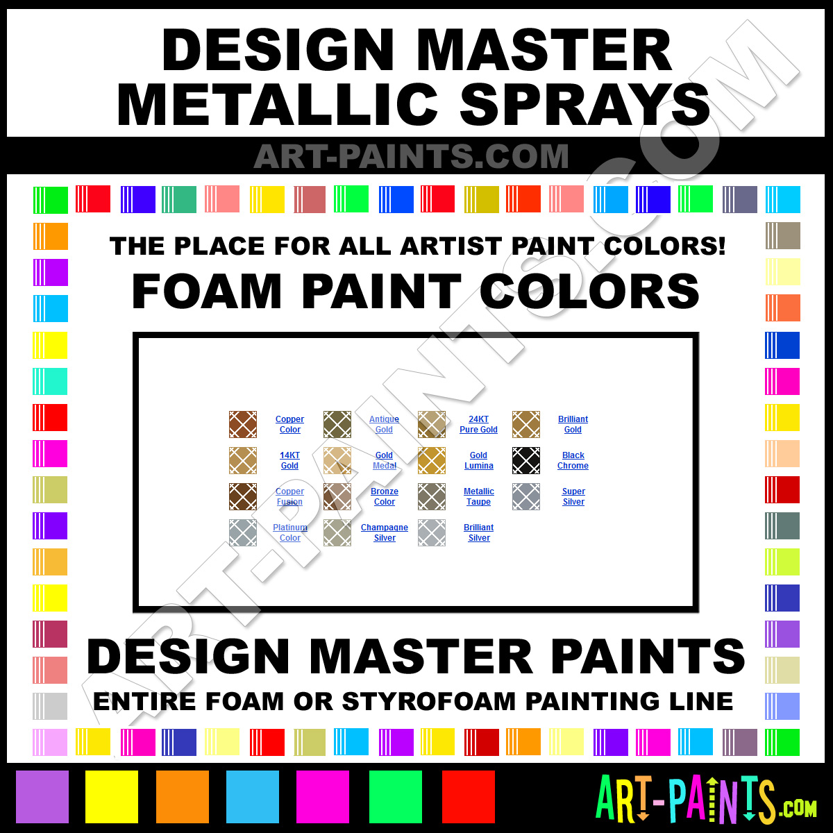 Design Master Spray Paint Color Chart