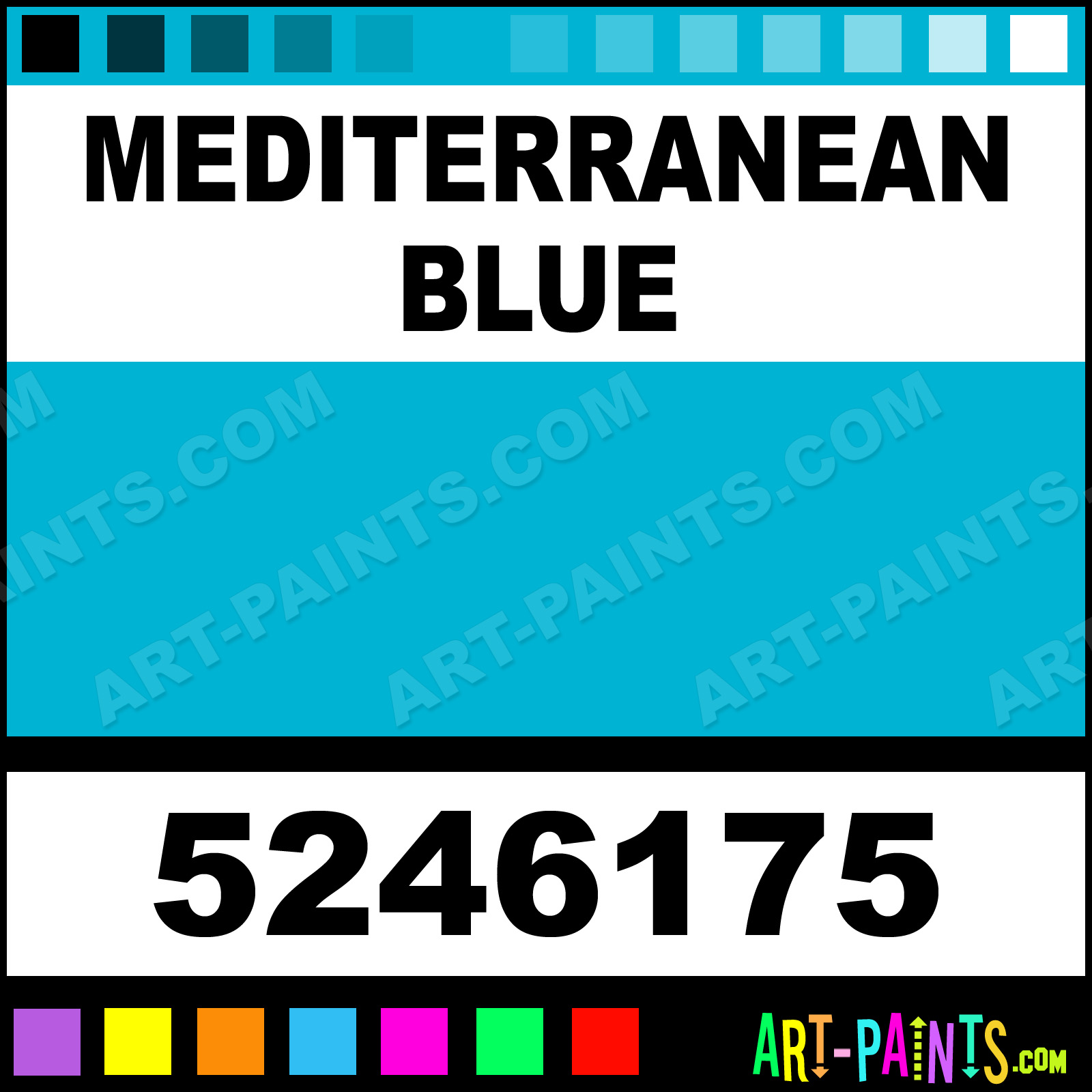 Mediterranean Blue Dry PermEnamel Stained Glass Window Paints - 5246175 ...