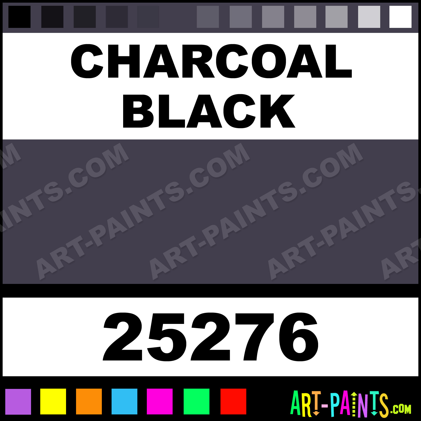 Charcoal Black Window Color Paint Set Stained Glass and Window Paints