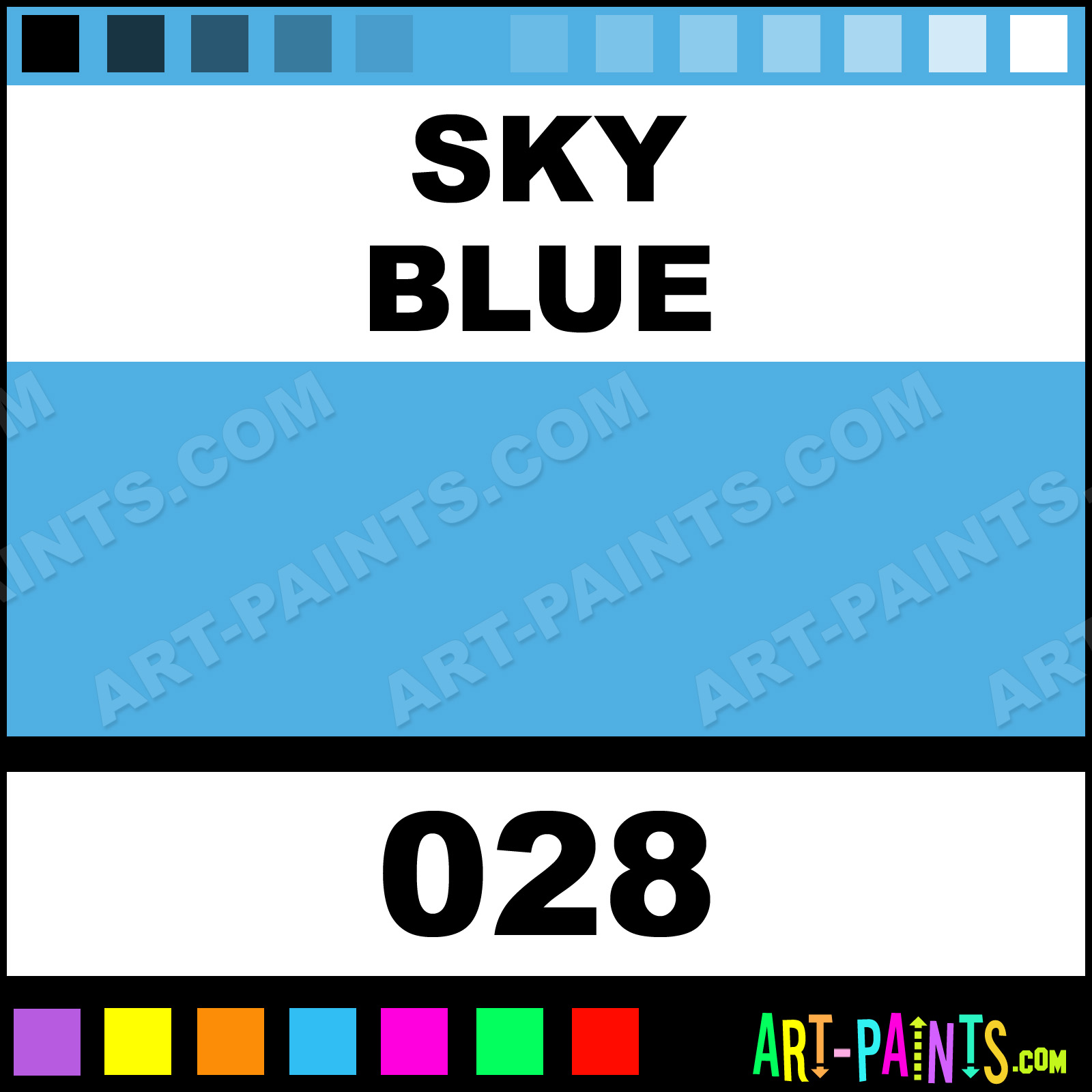 sky blue paint
