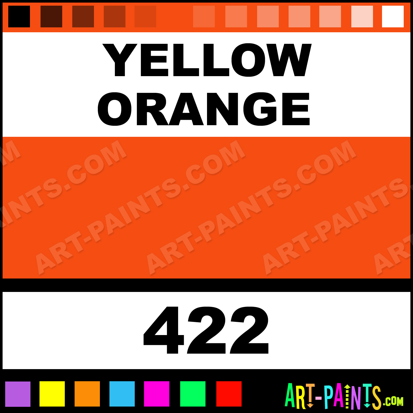 Yellow Orange GlasART Stained Glass and Window Paints, Inks and Stains