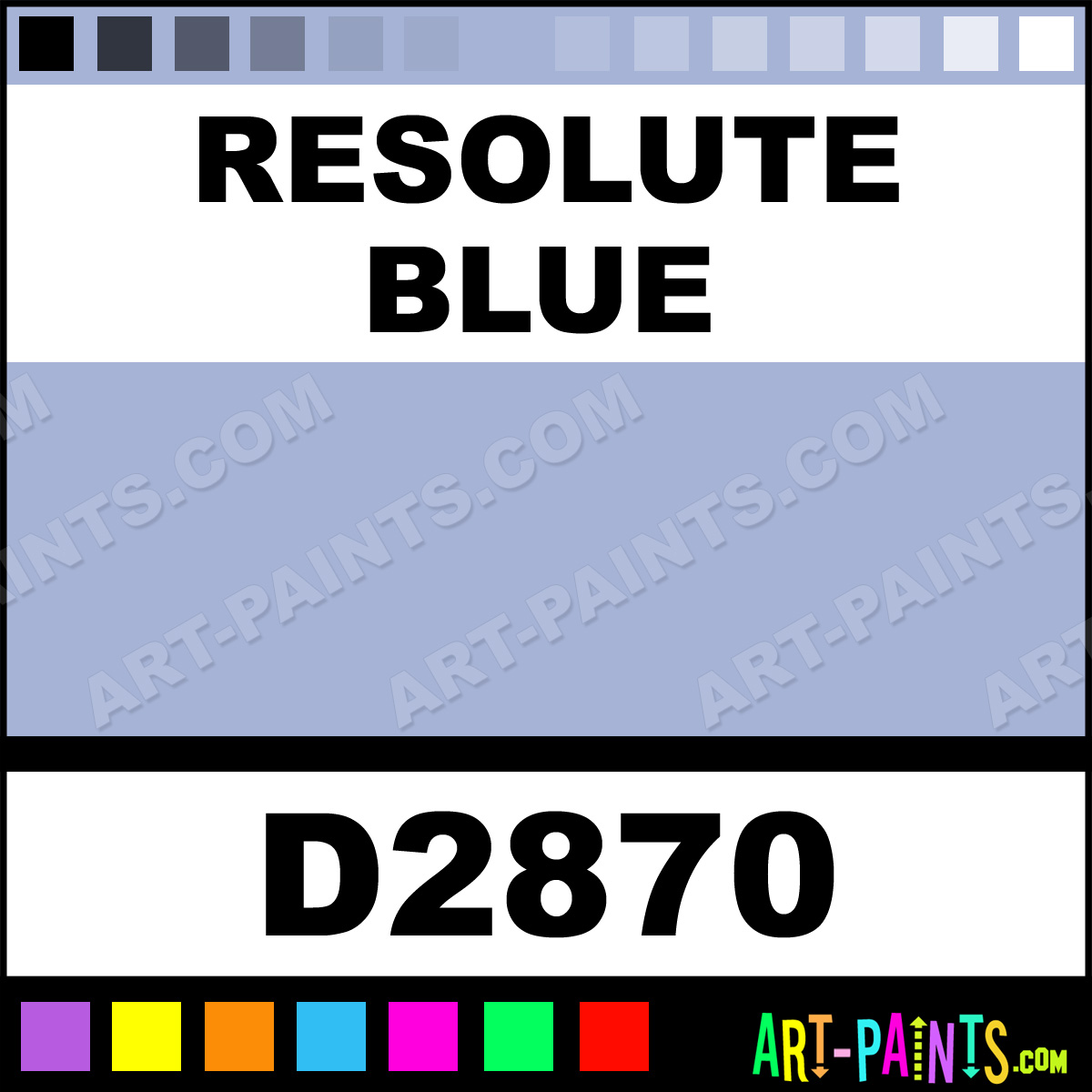  ... RESOLUTE Blue Paint, RESOLUTE Blue Color, Sundance Reusche Paint