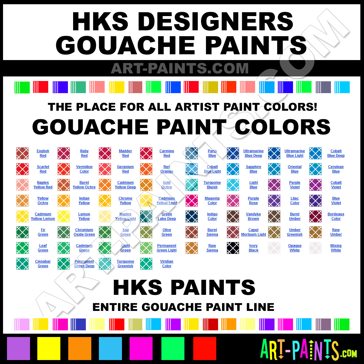 Hks Colour Chart