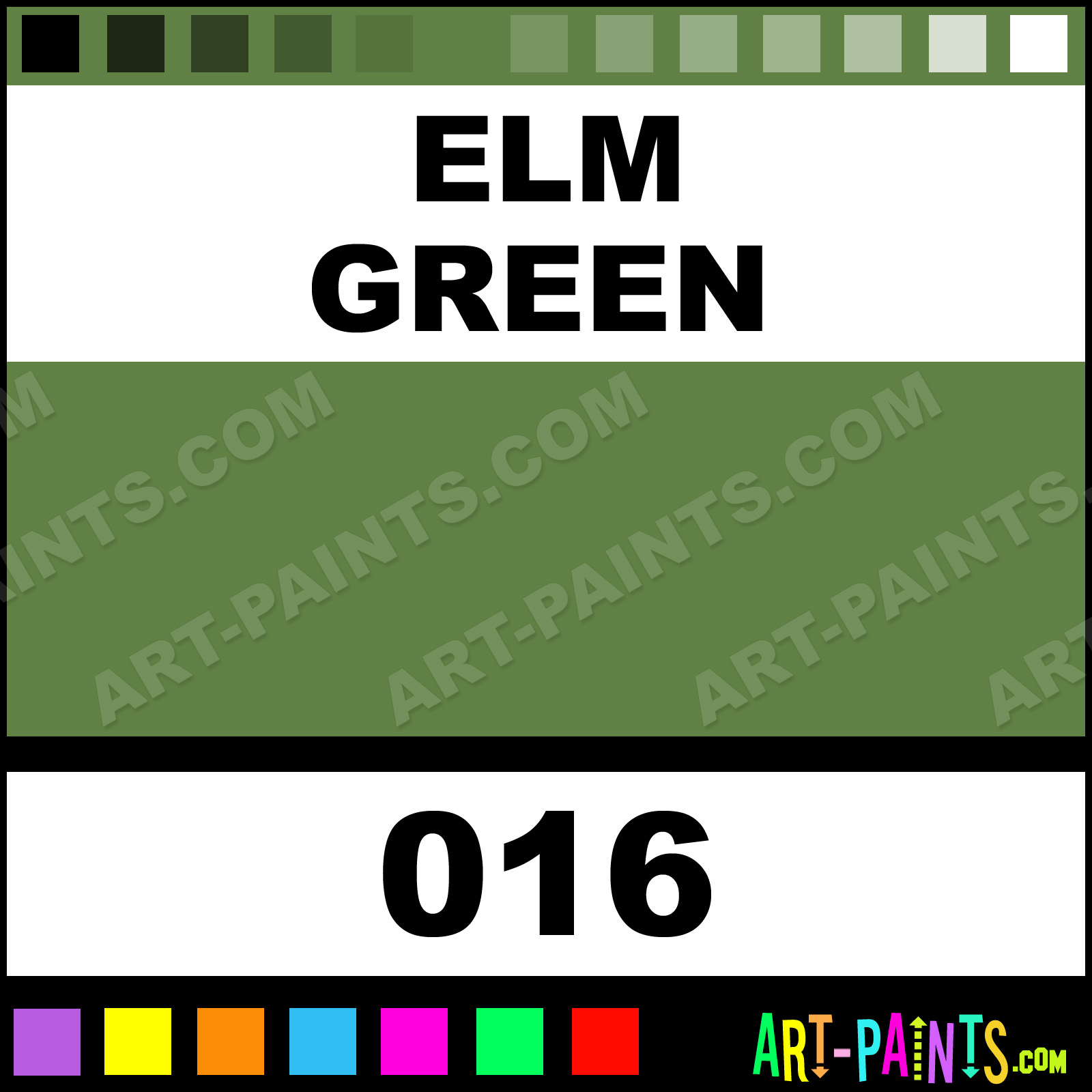 Elm Green Antique Gouache Paints - 016 - Elm Green Paint, Elm Green Color,  Irodori Antique Paint, 5F8144 