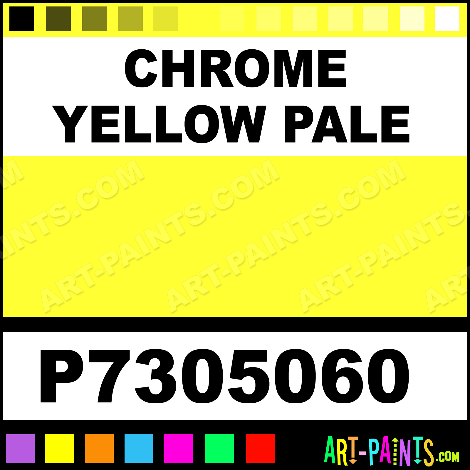Chrome Yellow Pale Professional Gouache Paints P7305060 Chrome