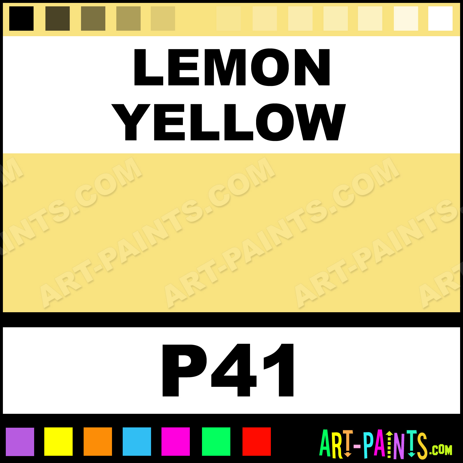 Lemon Yellow Ad Markers Paintmarker Paints and Marking Pens P41