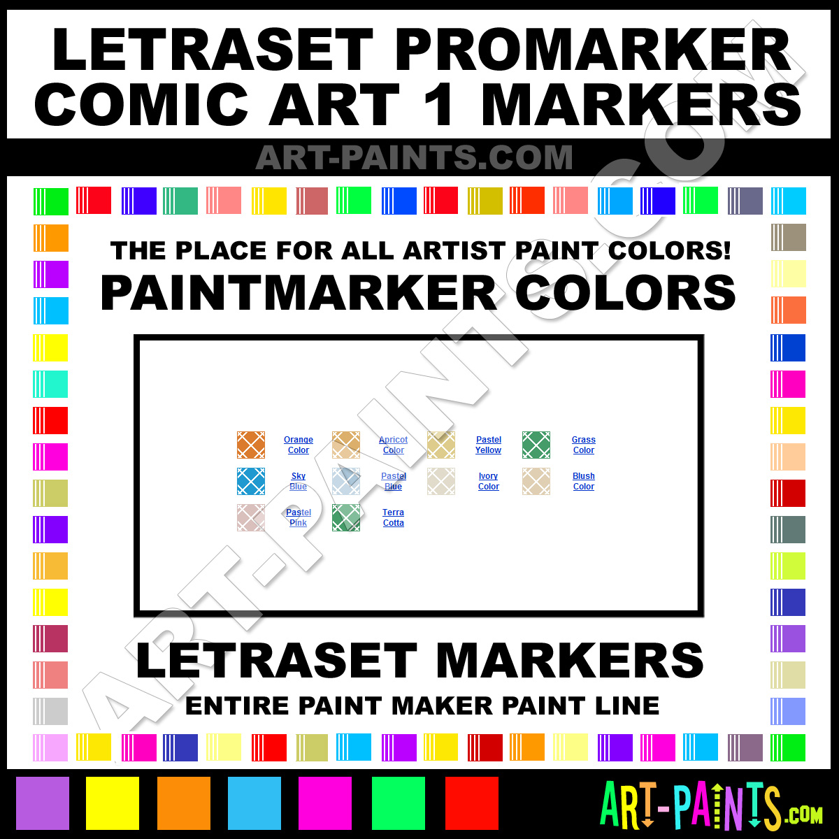 Letraset Promarker Color Chart
