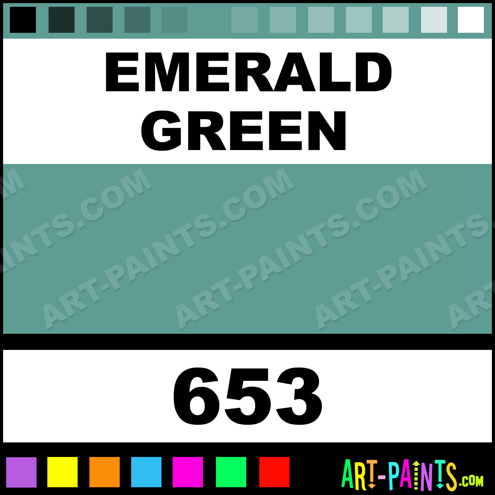 Emerald Green Metallic Acrylic Metal and Metallic Paints 653