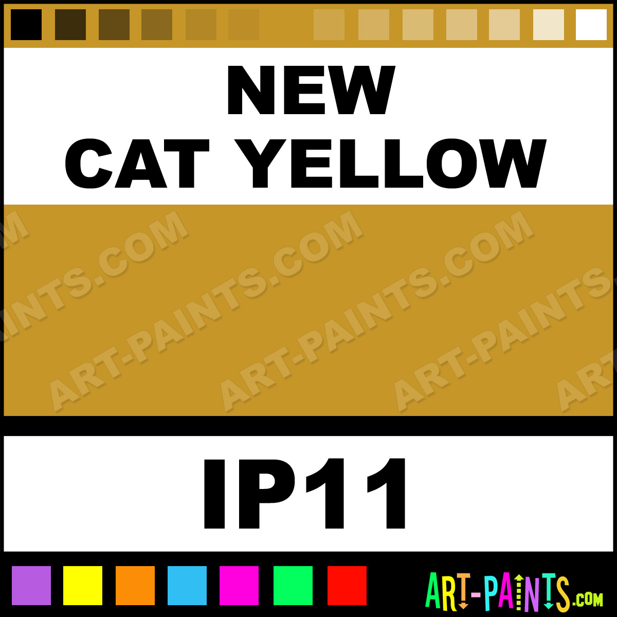 New Cat Yellow Industrial Metal and Metallic Paints IP11 New Cat