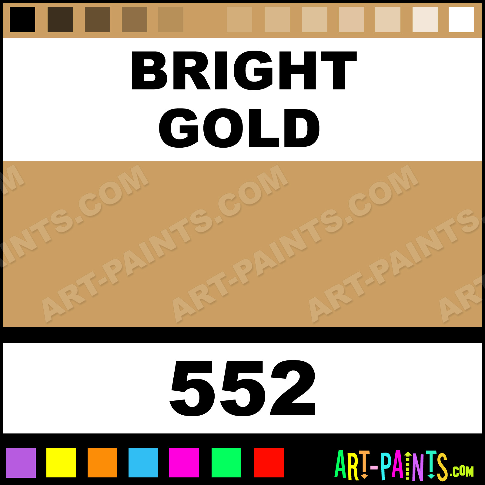 Bright Gold Fabric Lumiere Metal Paints and Metallic Paints 552