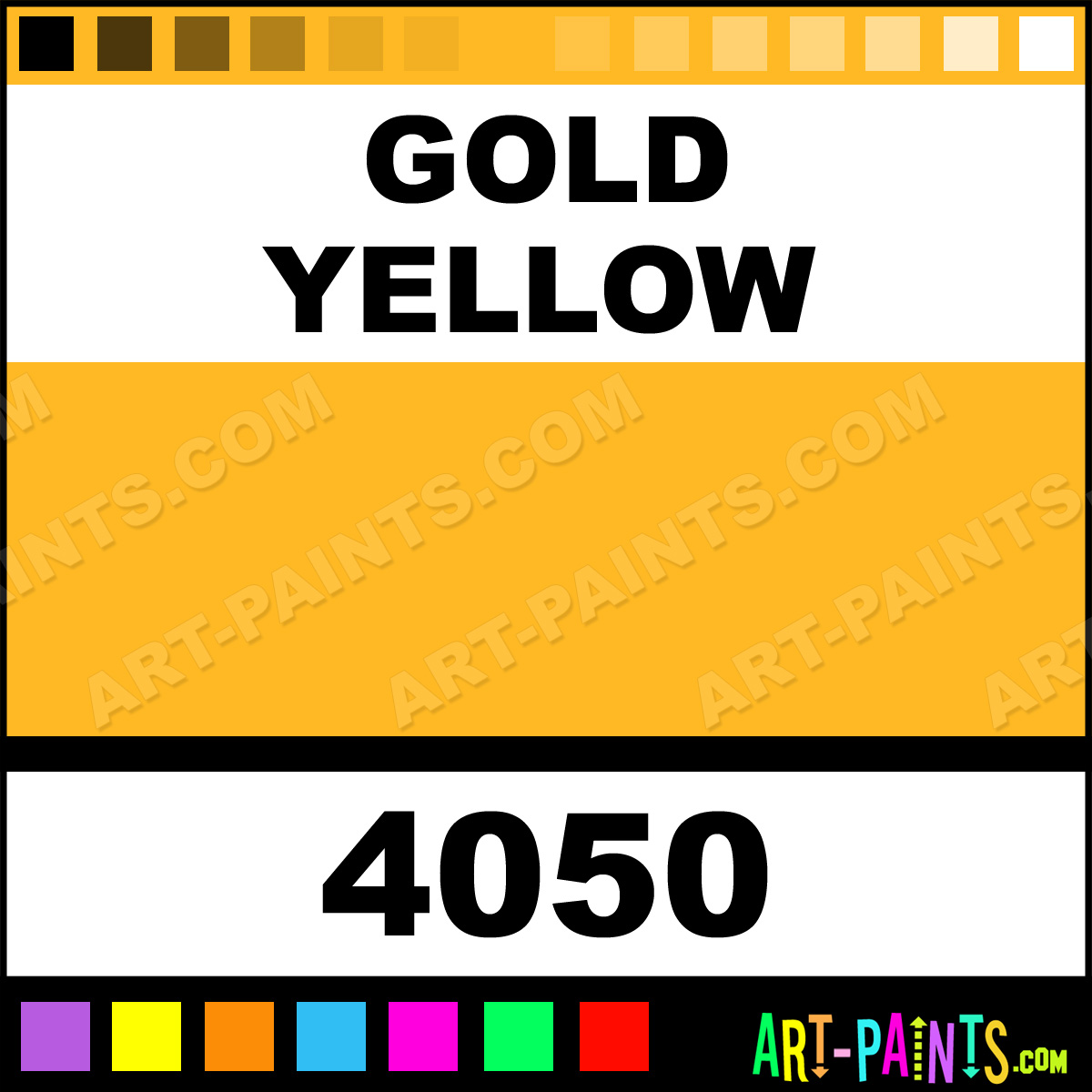 Gold Yellow Neopaque Metal Paints and Metallic Paints 4050 Gold Yellow Paint, Gold Yellow