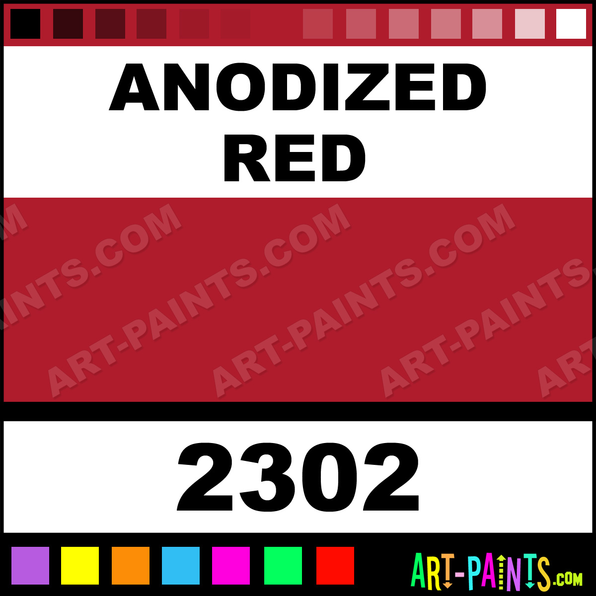 Anodized Red X Metals Metal Paints and Metallic Paints 2302