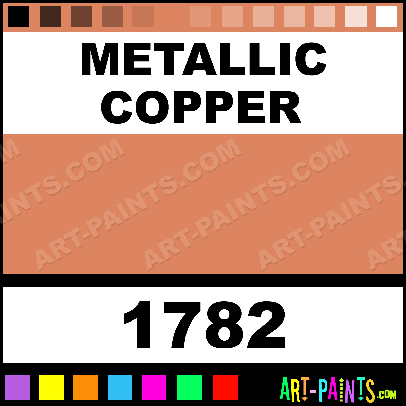 Metallic Copper Prism Metal and Metallic Paints 1782 Metallic