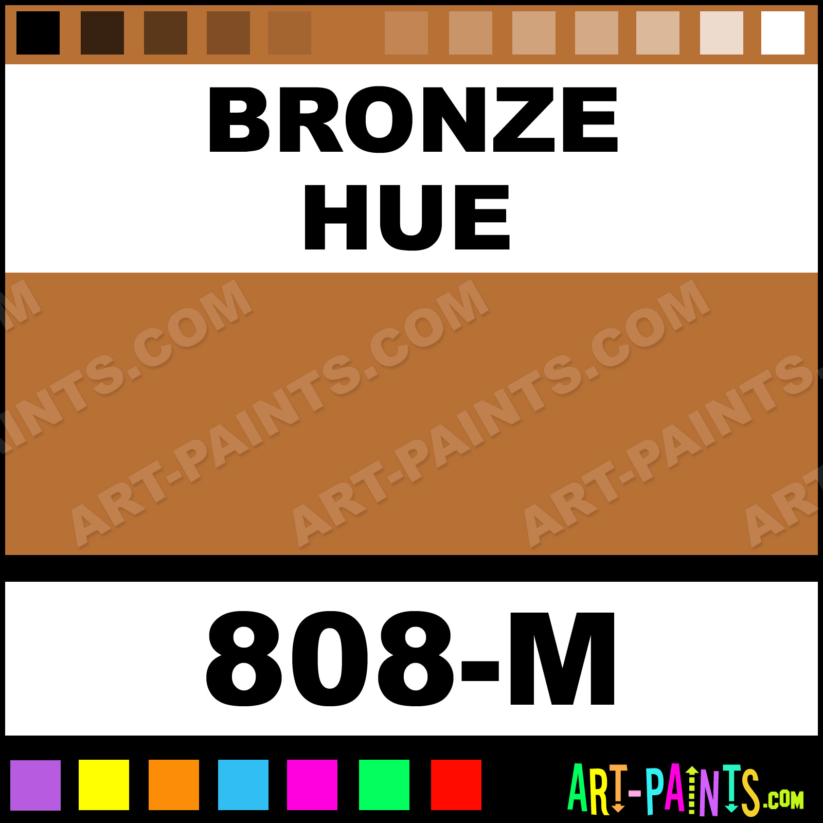 Bronze Metallic Metal and Metallic Paints - 808-M - Bronze Paint 