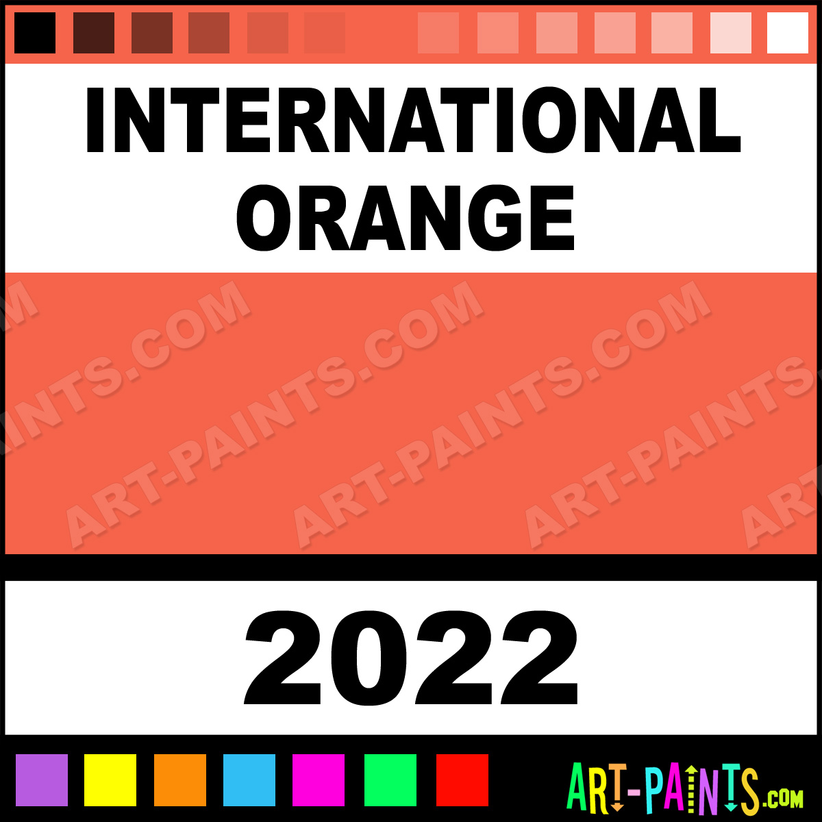 International Orange Model Metal Paints and Metallic Paints 2022 International Orange Paint