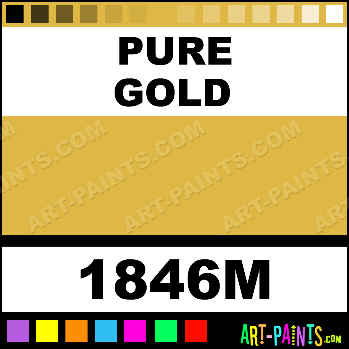 Pure Gold Model Metal Paints and Metallic Paints 1846M Pure Gold