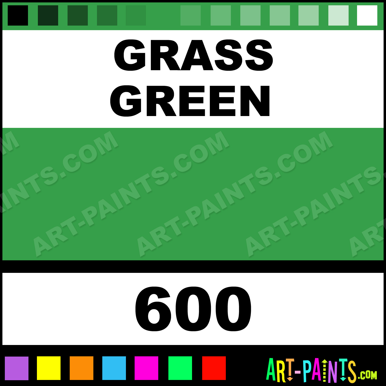 Grass Green Classic Oil Paints 600 Grass Green Paint, Grass Green