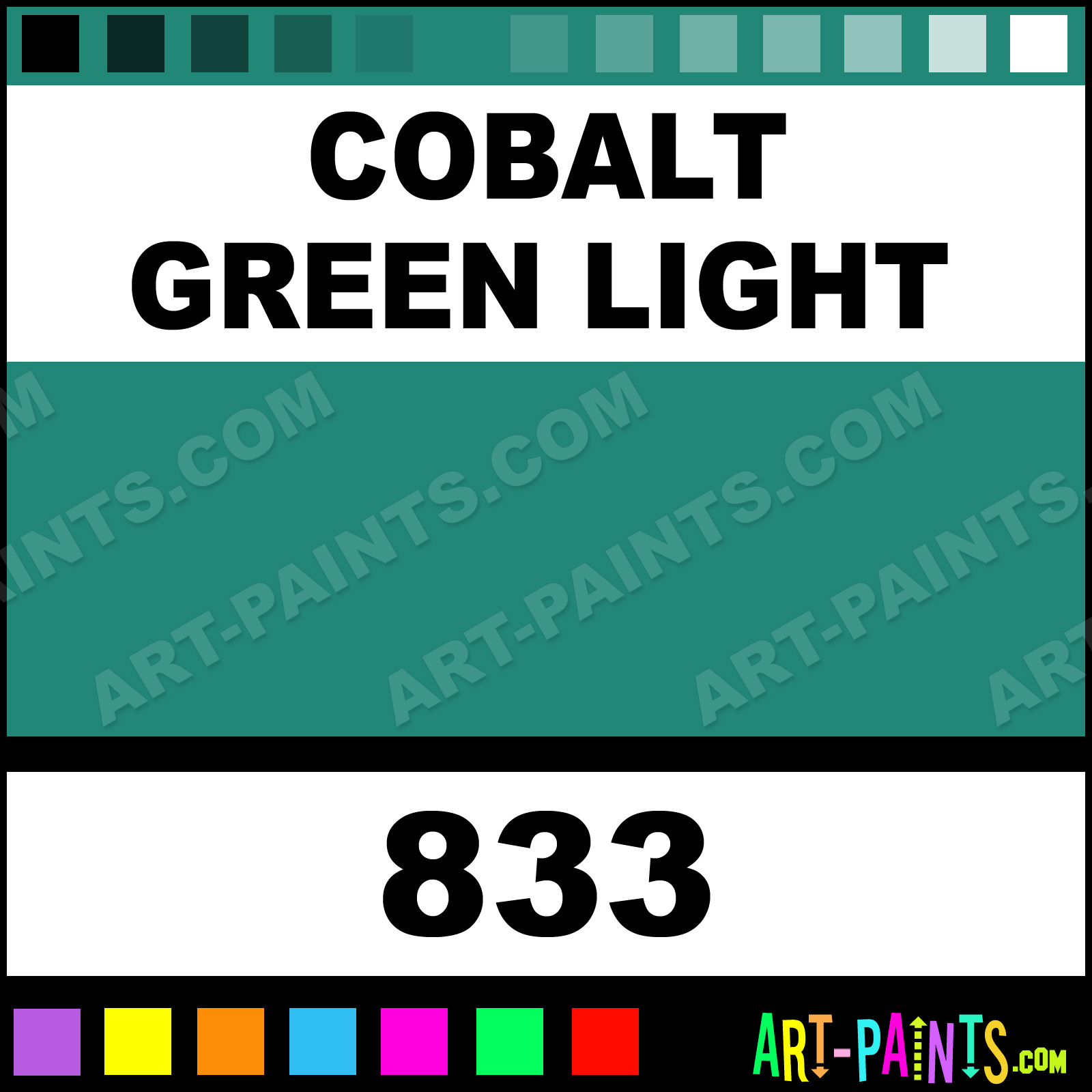 Cobalt Green Light Colors Oil Paints - 833 - Cobalt Green Light Paint ...