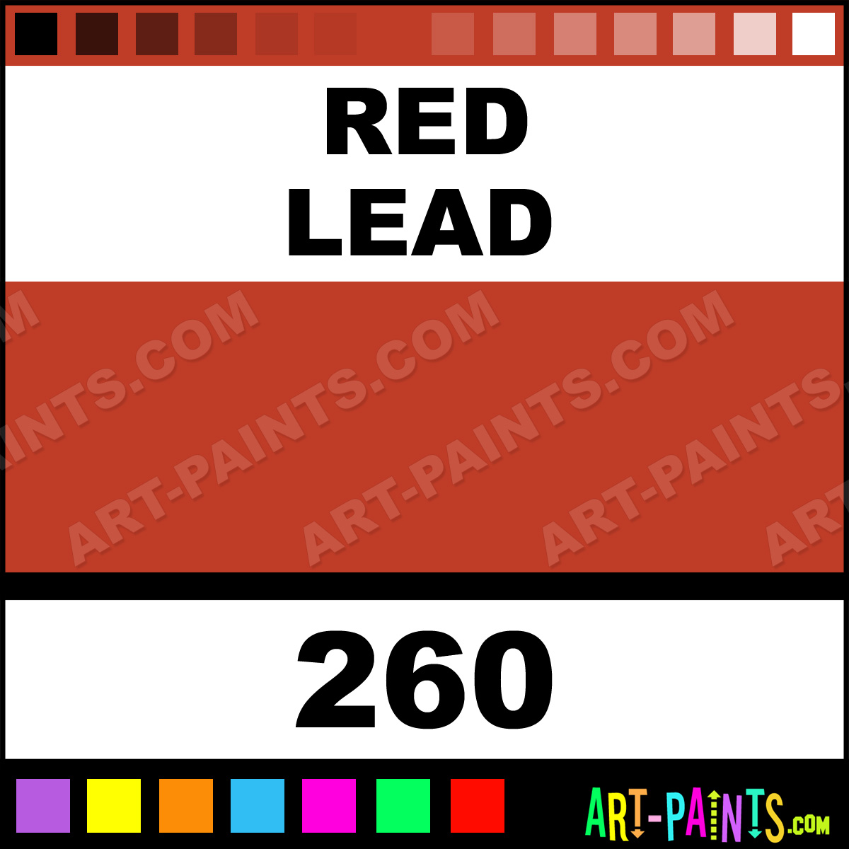 Red Lead Artisti Oil Paints - 260 - Red Paint, Red Color, Maimeri Artisti Paint, BF3B26 -