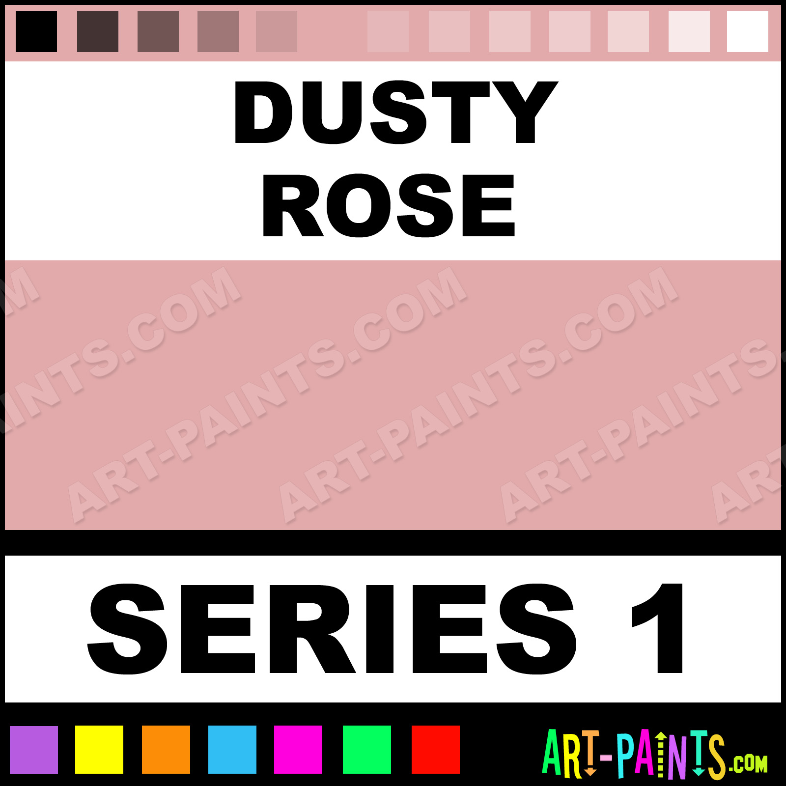 Dusty Pink Colour Chart