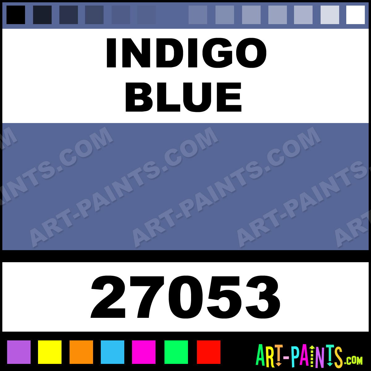 画材 Indigo Genuine Indigo Blue Artists Oil Paints - 27053 - Indigo Blue Paint