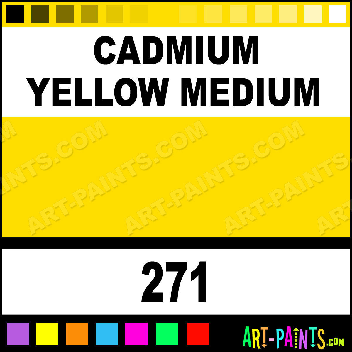Cadmium Yellow Medium Oil Colors Oil Paints 271 Cadmium Yellow