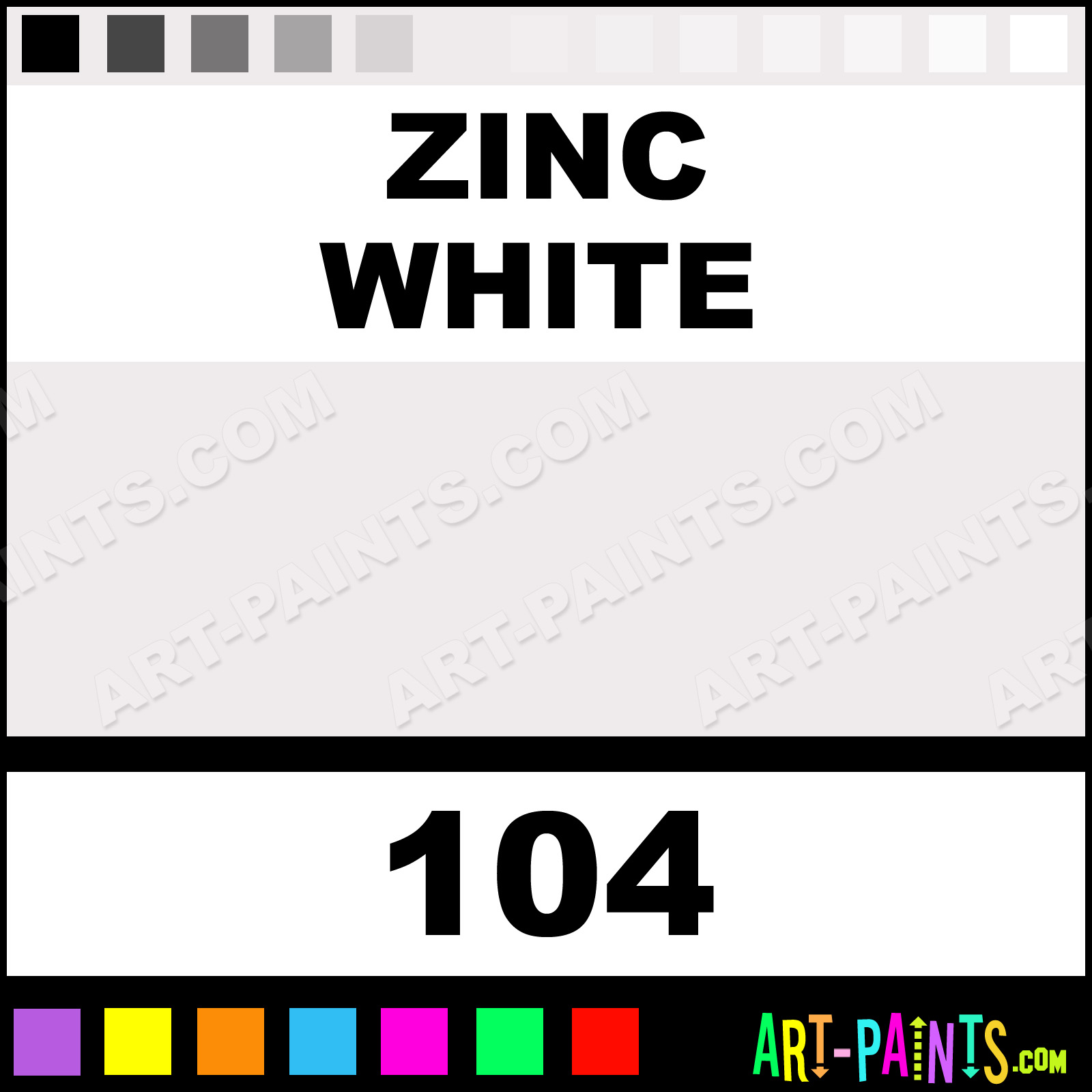 Zinc White Oil Colors Oil Paints 104 Zinc White Paint, Zinc White