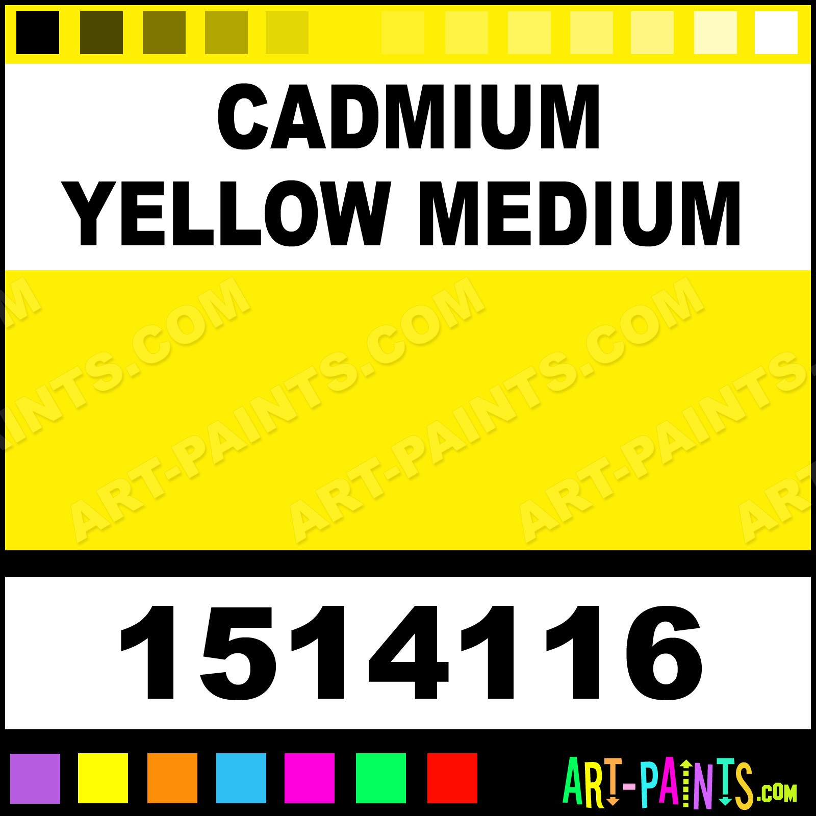 Cadmium Yellow Medium Artisan Oil Paints 1514116 Cadmium Yellow