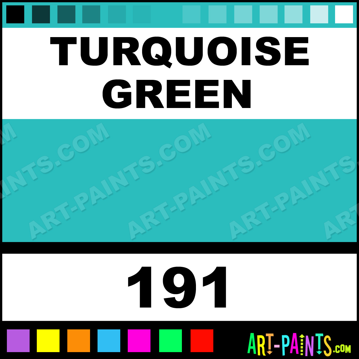 Turquoise Green Neopastel Pastel Paints 191 Turquoise Green Paint