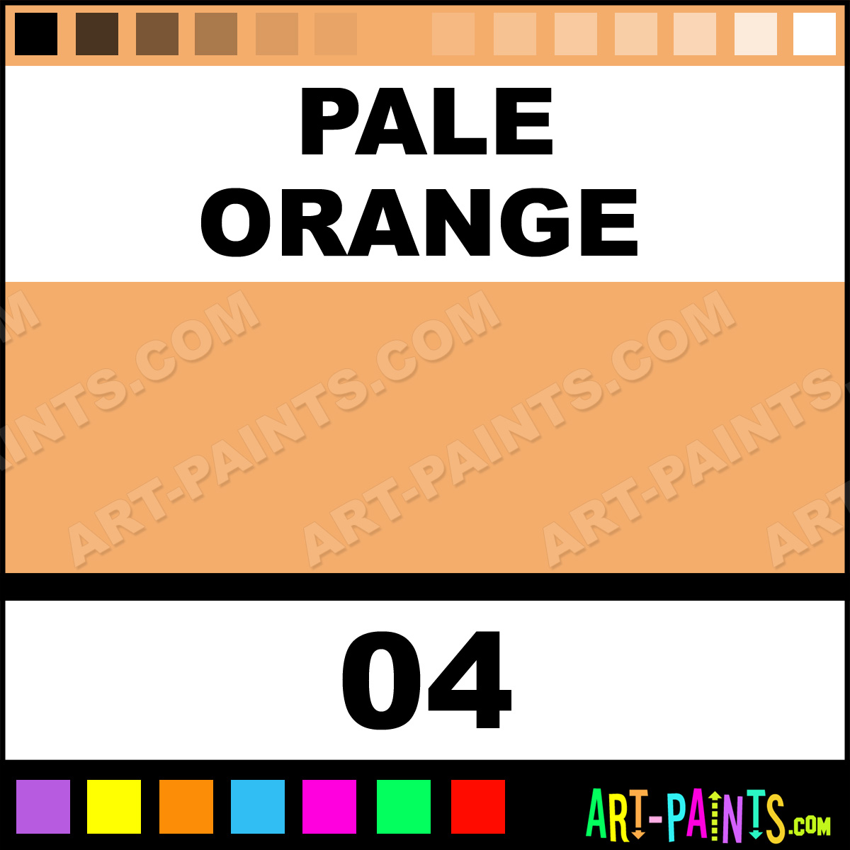 Pale Orange Academy Pastel Paints 04 Pale Orange Paint, Pale Orange