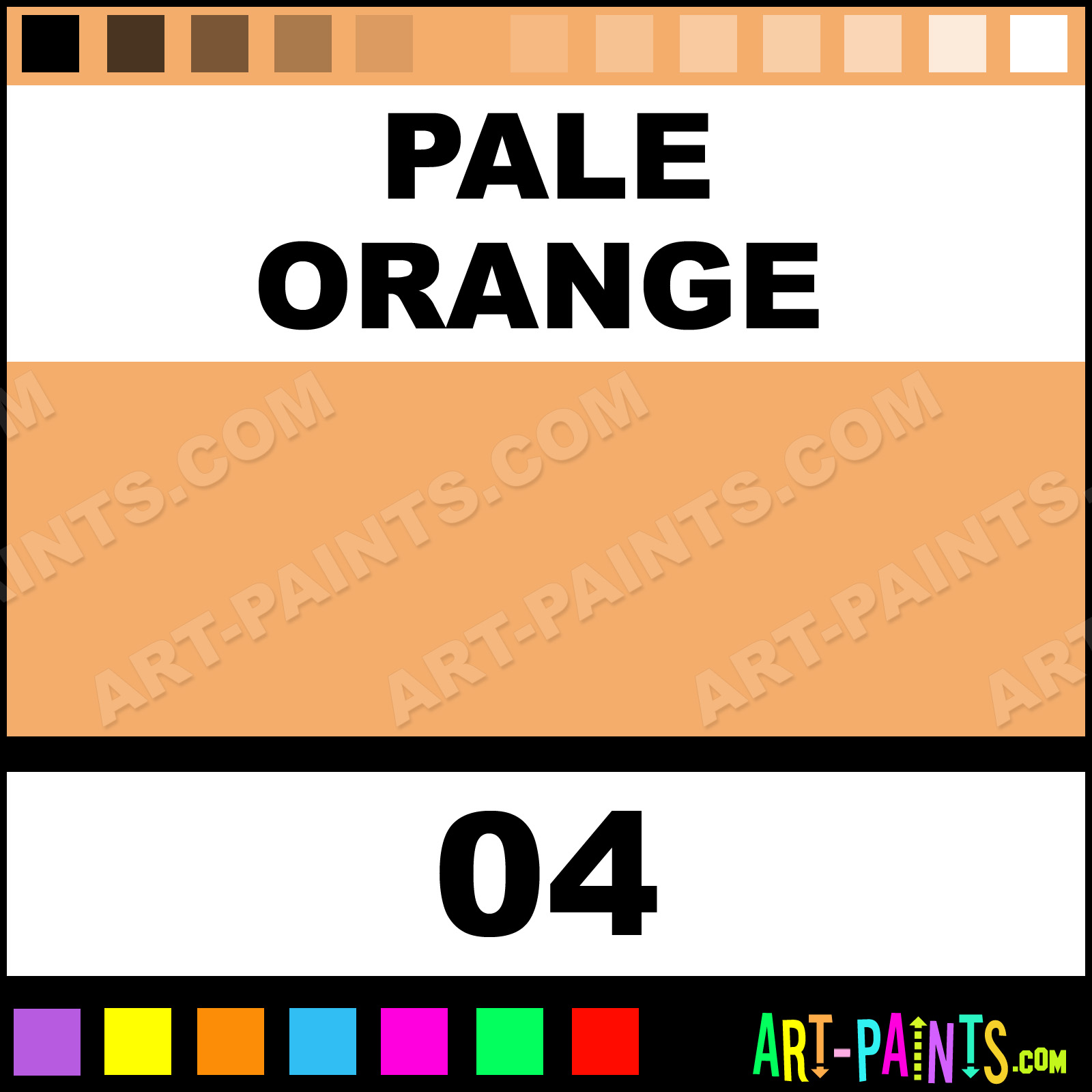 Pale Orange Academy Pastel Paints 04 Pale Orange Paint, Pale Orange