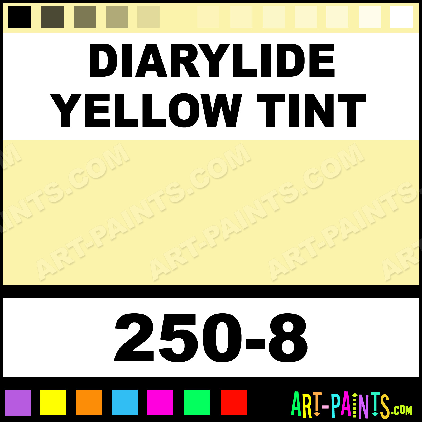 Diarylide Yellow Tint Soft Pastel Paints 2508 Diarylide Yellow