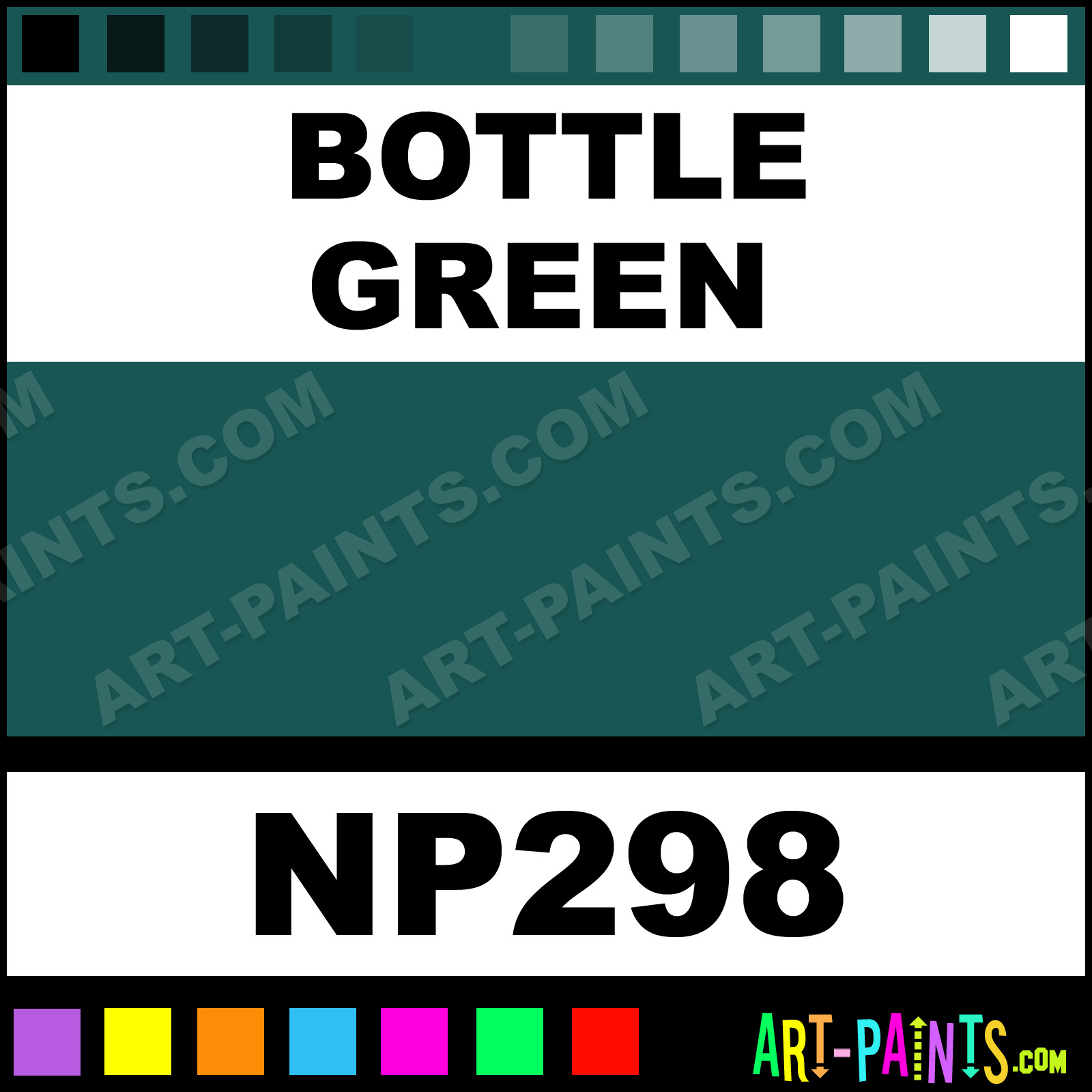 Bottle Green Nupastel 60 Set Pastel Paints - NP298 - Bottle Green
